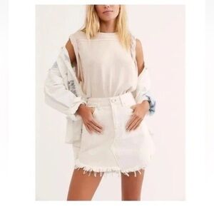 Free People Western Fringe skirt